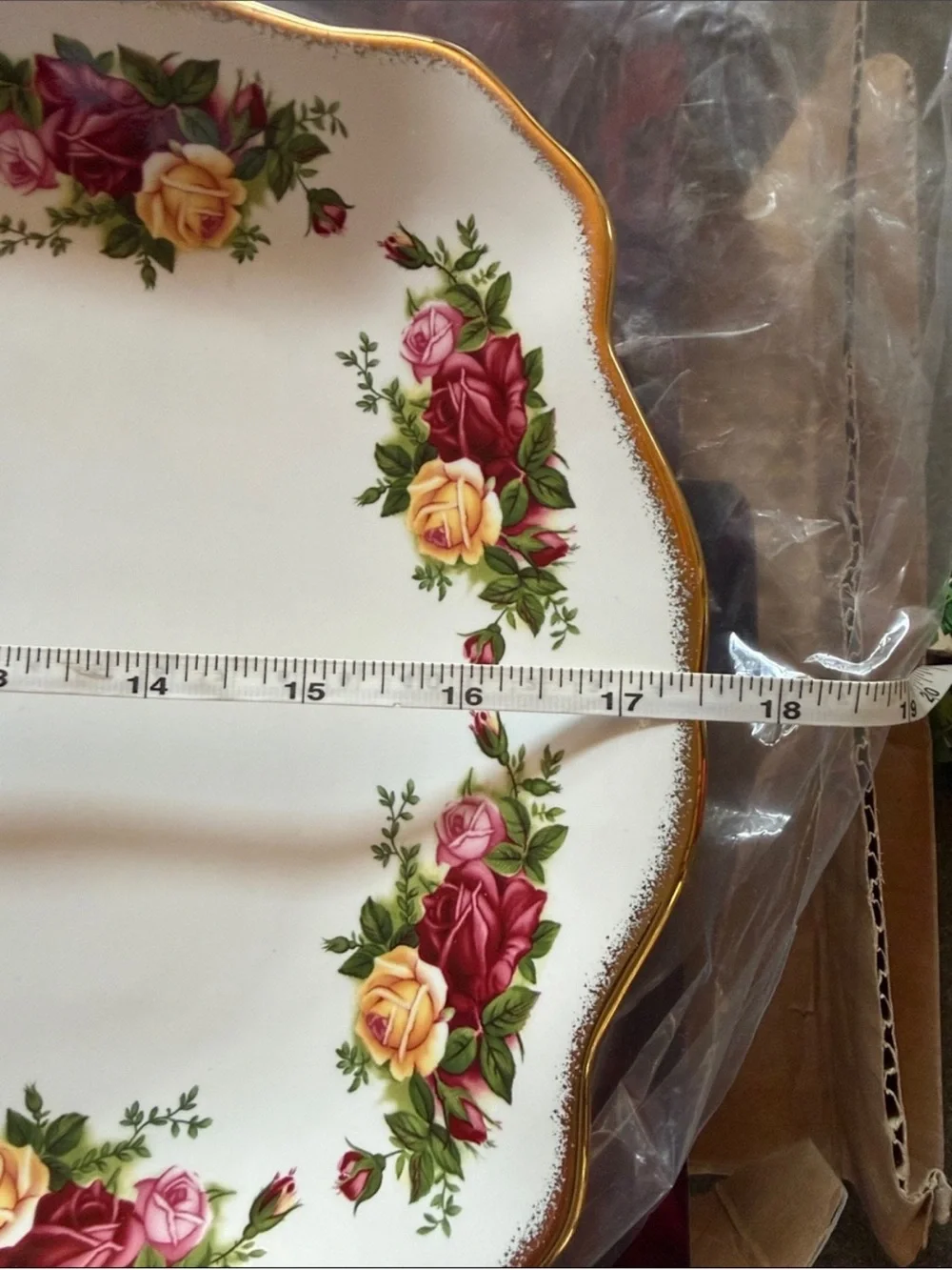 ROYAL ALBERT OCR 3 partition Serving Tray, 17.5”x9.5”, New in Box, Royal Doulton